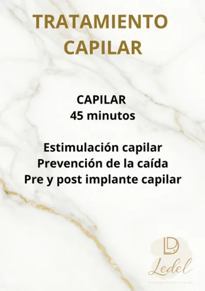 Servicio de Tratamiento Capilar en LEDEL Dermoestética