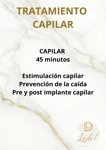 Tratamiento Capilar: Estimulación capilar, Prevención de caída y Pre y Post implante capilar