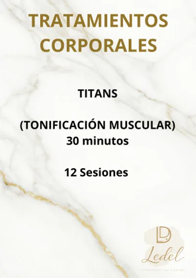 Servicio de Titans: Tonificación Muscular de Alta Intensidad en LEDEL Dermoestética