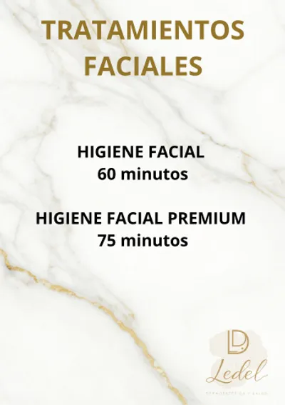 Servicio de Higiene Facial en LEDEL Dermoestética